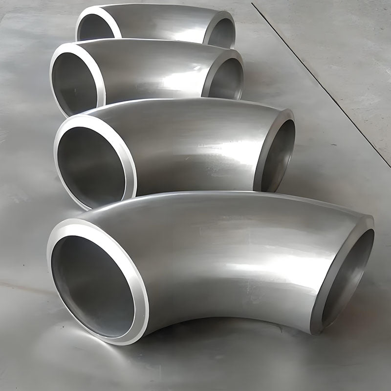 304/316L Polished Stainless Steel Sanitary 90° Welded Elbow - Corrosion-Resistant for Industrial Piping Systems