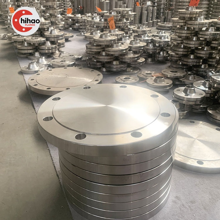 304 Stainless Steel RF Blind Flange ASME B16.5 Class 150 Raised Face Pipe End Blocking Plate for Industrial Piping Systems