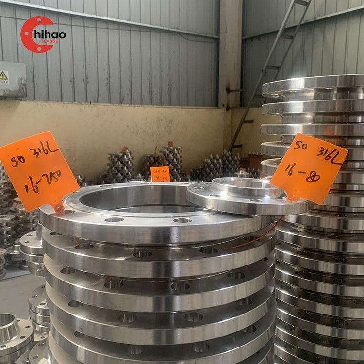 Stainless Steel Slip On Flange ASME B16.5 PN16 PN25 for Low Pressure Pipeline, Heating System, Water and Gas Supply